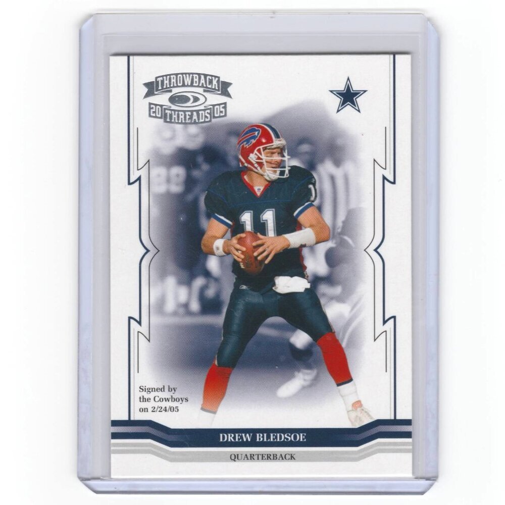 Drew Bledsoe 2005 Donruss Playoffs Card Patriots Cowboys Bills HOF QB Nice!!